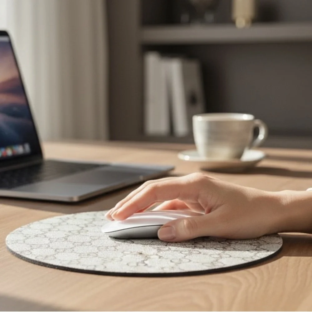 Elegant tan brown Mouse Pad for Home Office / work New